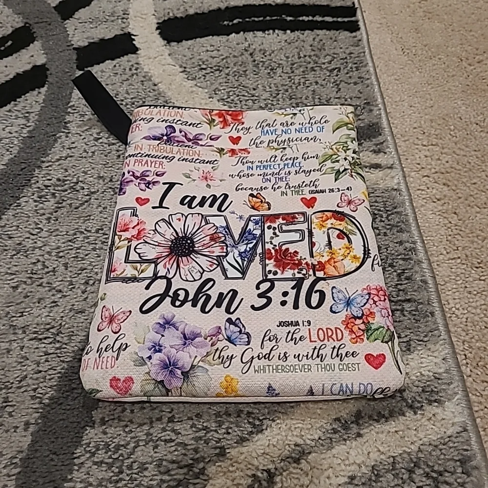 Floral Scripture Tablet Case